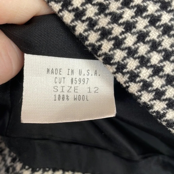 Vintage Scott Taylor 100% Wool Houndstooth Vest Size 14 - Picture 11 of 12